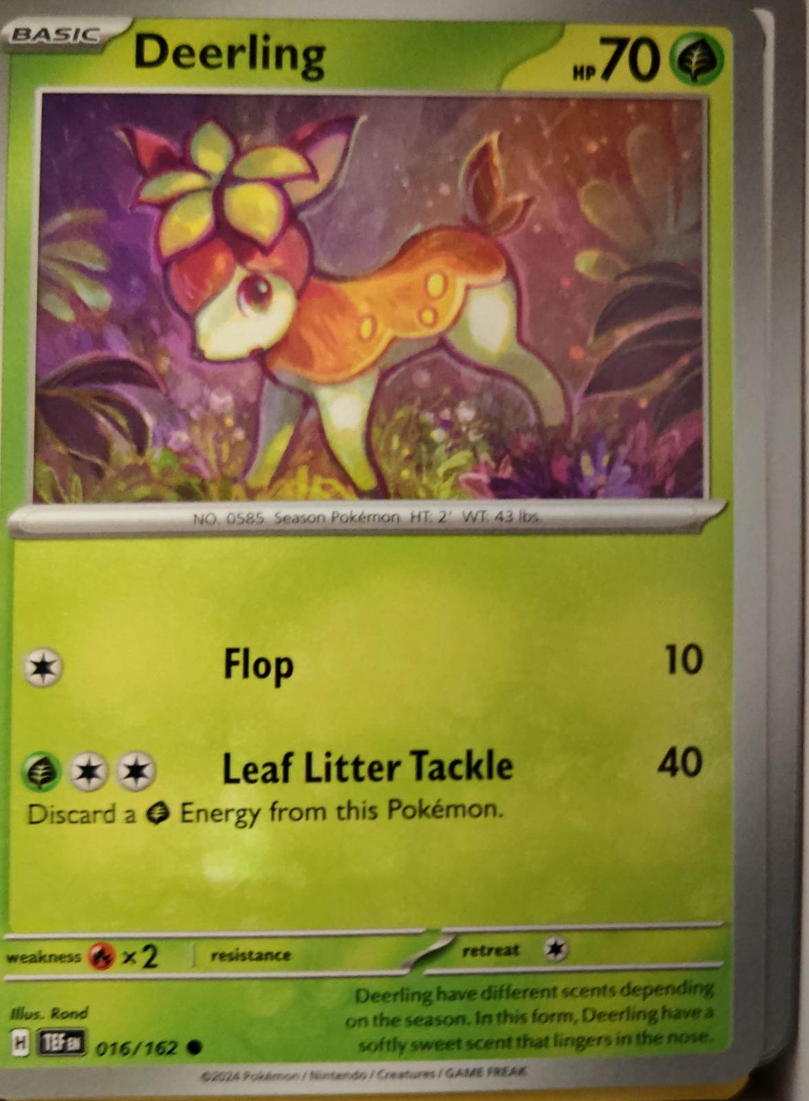 Deerling - 016/162 - - TEMPORAL FORCES - Pokemon - Common | AA21-94