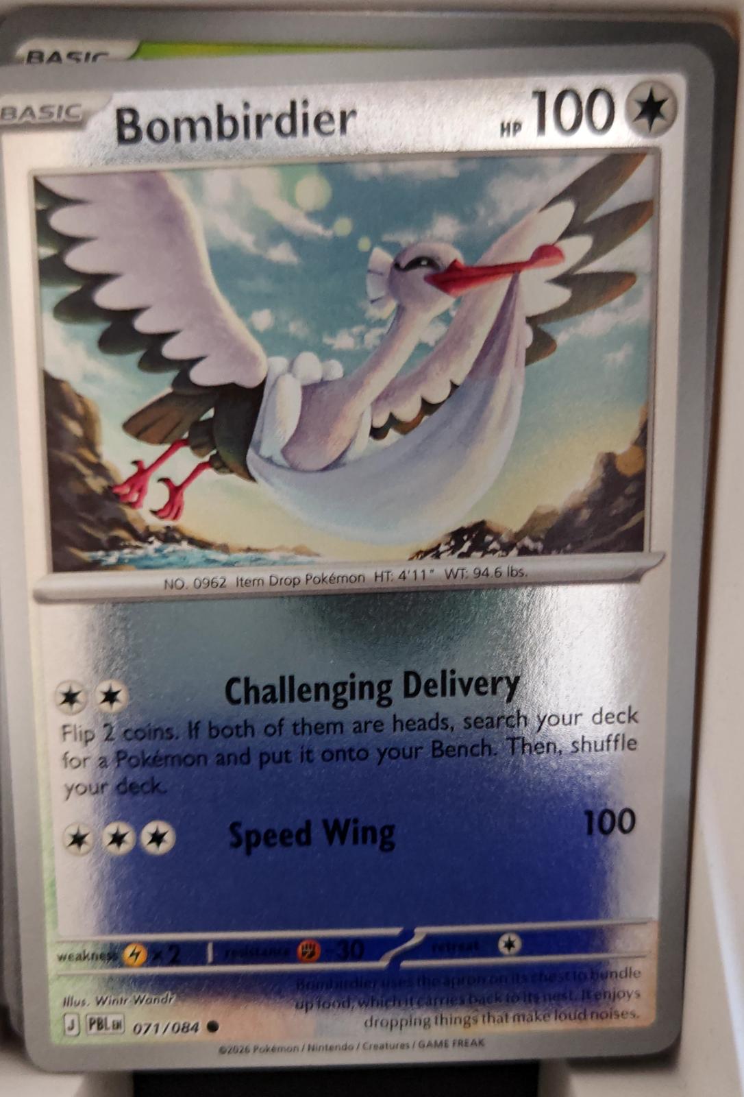 Bombirdier - 071/084 - Reverse Holo - PITCH BLACK - Pokemon - Common | AA25-55