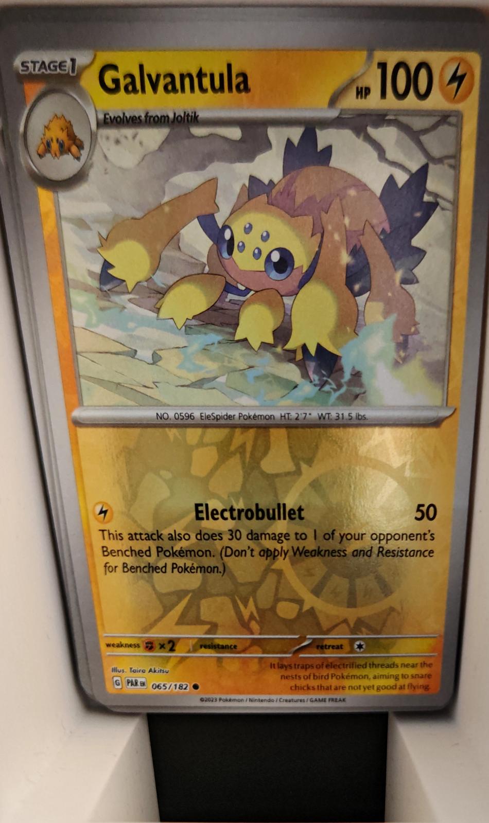 Galvantula - 065/182 - Reverse Holo - PARADOX RIFT - Pokemon - Common | AA20-30