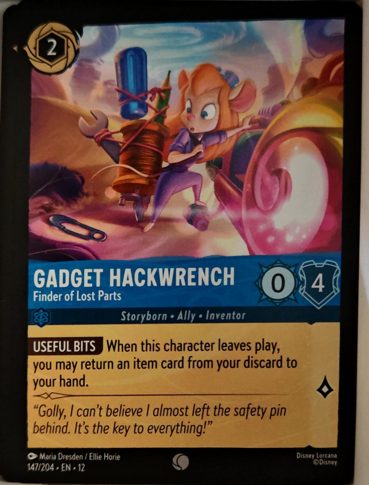 Gadget Hackwrench - Finder of Lost Parts - 147/204 - - WILDS UNKNOWN - Lorcana - | LAA01-14