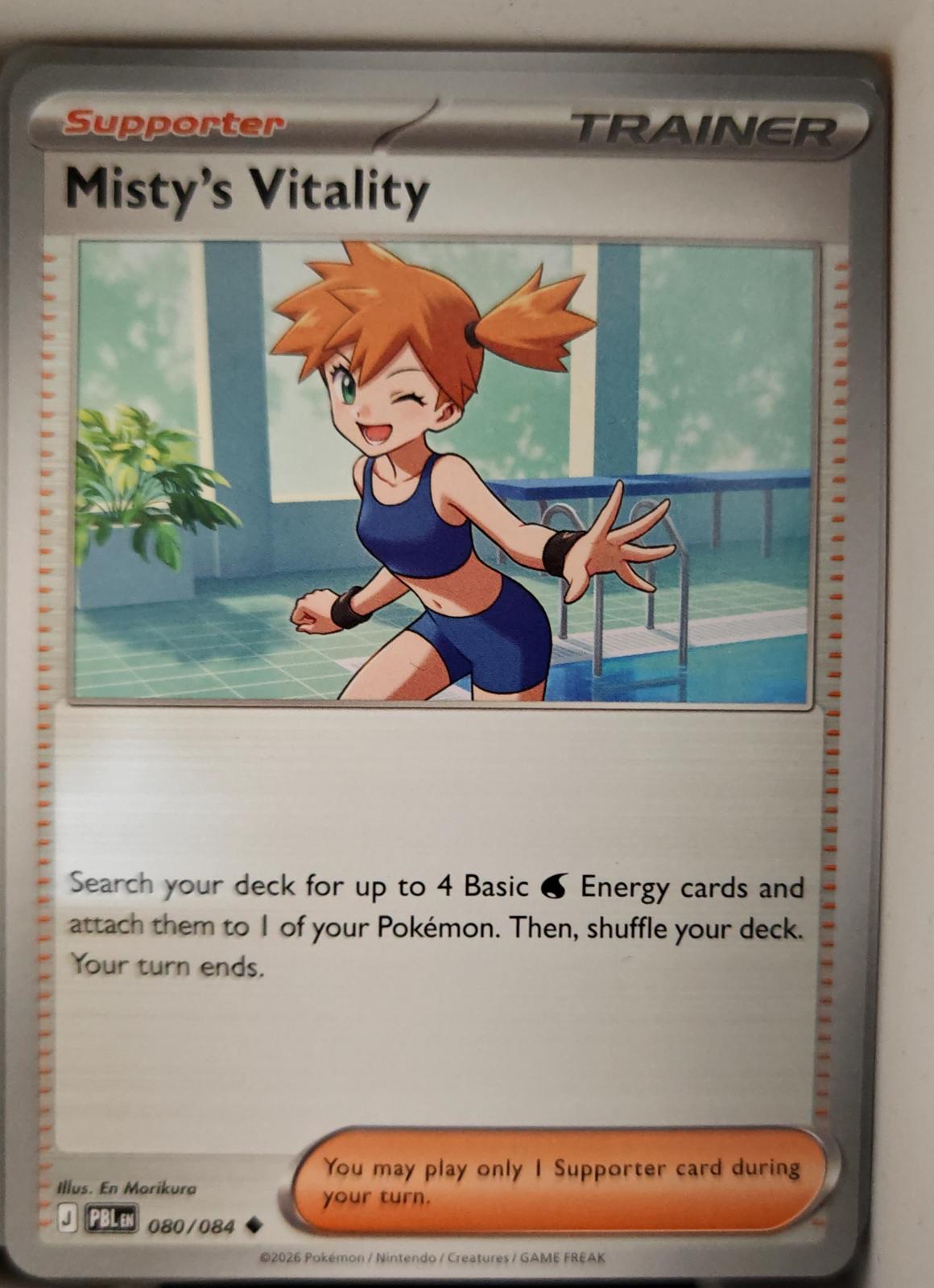 Misty's Vitality - 080/084 - - PITCH BLACK - Pokemon - Uncommon | AA15-60