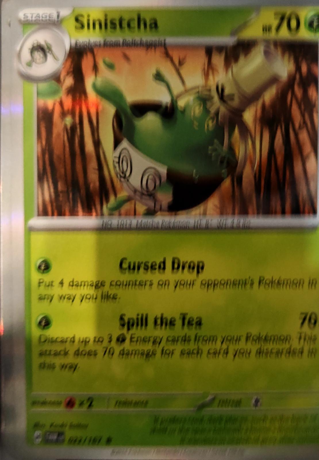 Sinistcha - 022/167 - Holo - TWILIGHT MASQUERADE - Pokemon - Rare | AA74-7