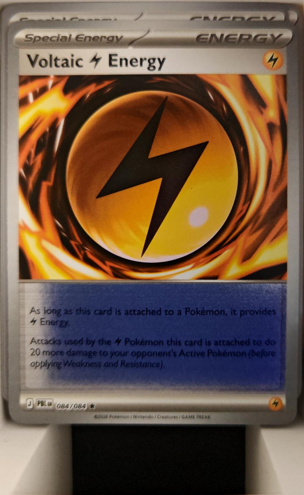 Voltaic Lightning Energy - 084/084 - Reverse Holo - PITCH BLACK - Pokemon - | AA25-67