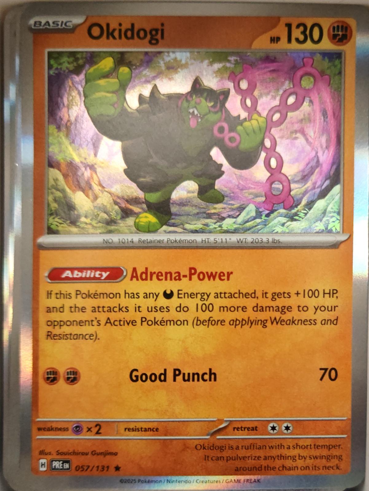 Okidogi - 057/131 - Holo - PRISMATIC EVOLUTIONS - Pokemon - Rare | AA13-47