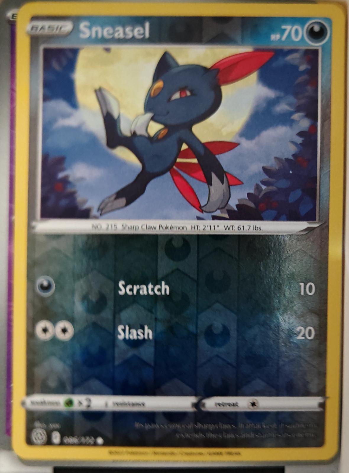 Sneasel - 086/172 - Reverse Holo - BRILLIANT STARS - Pokemon - Common | AA22-11