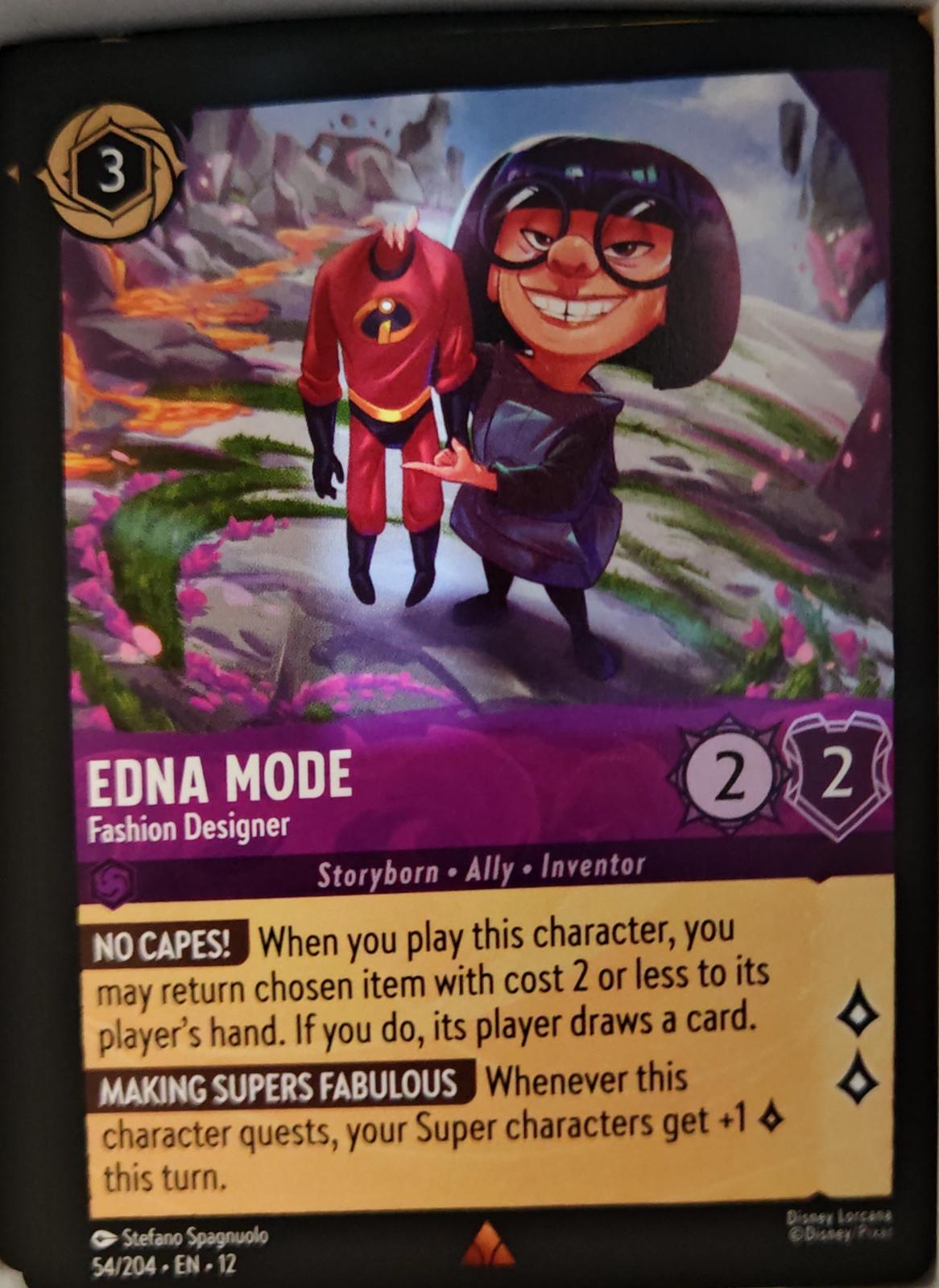 Edna Mode - Fashion Designer - 54/204 - - WILDS UNKNOWN - Lorcana - | LAA02-11