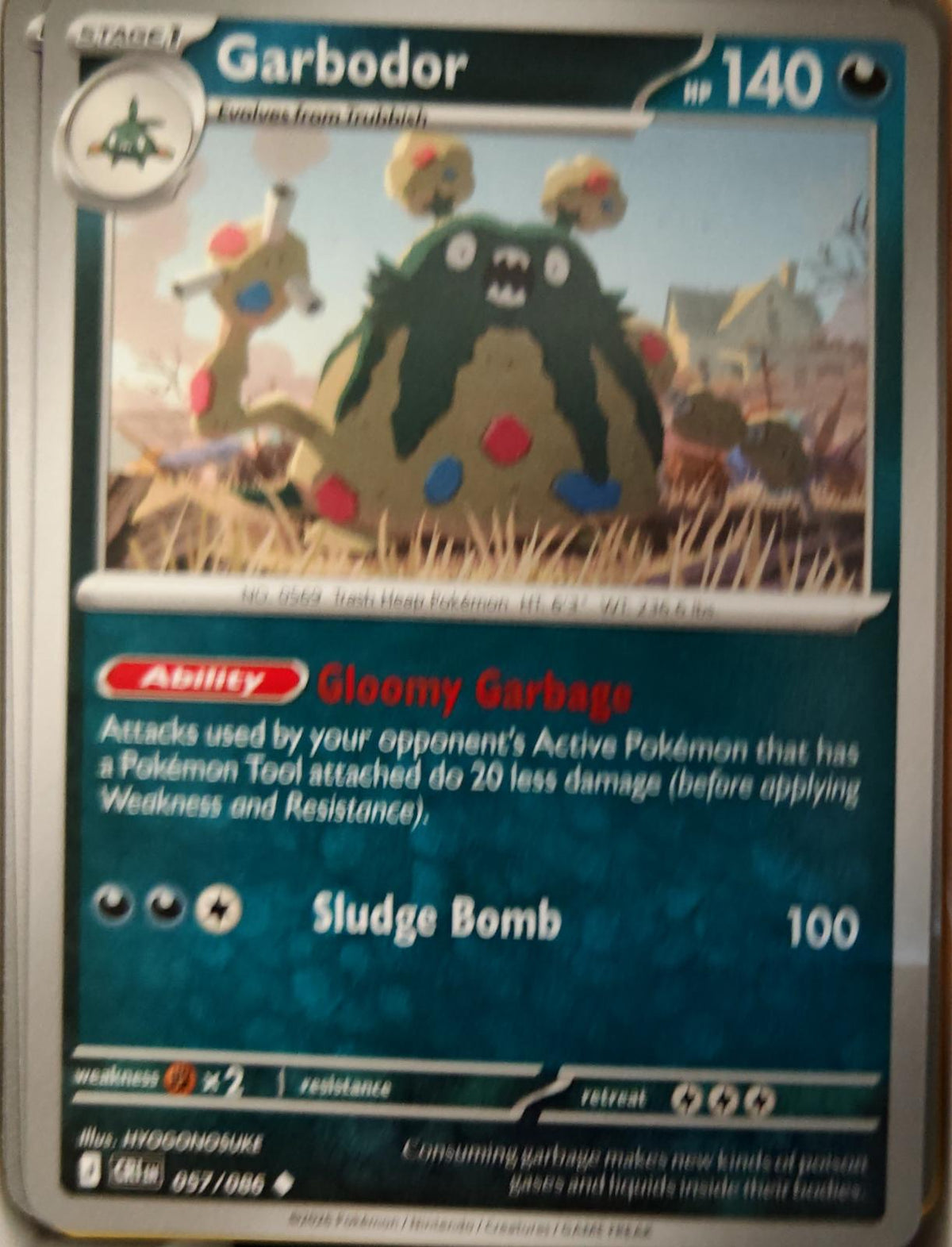 Garbodor - 057/086 - - CHAOS RISING - Pokemon - Uncommon | AA22-77