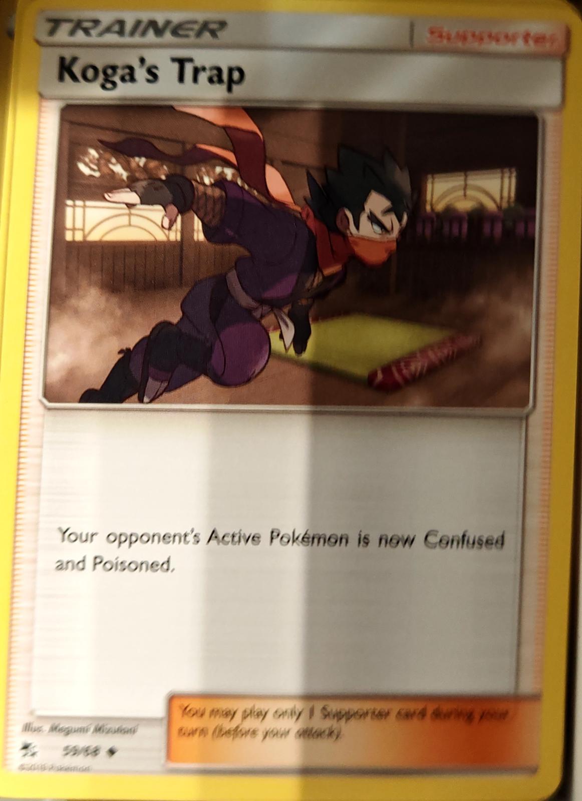 Koga's Trap - 59/68 - - HIDDEN FATES - Pokemon - Uncommon | AA70-48