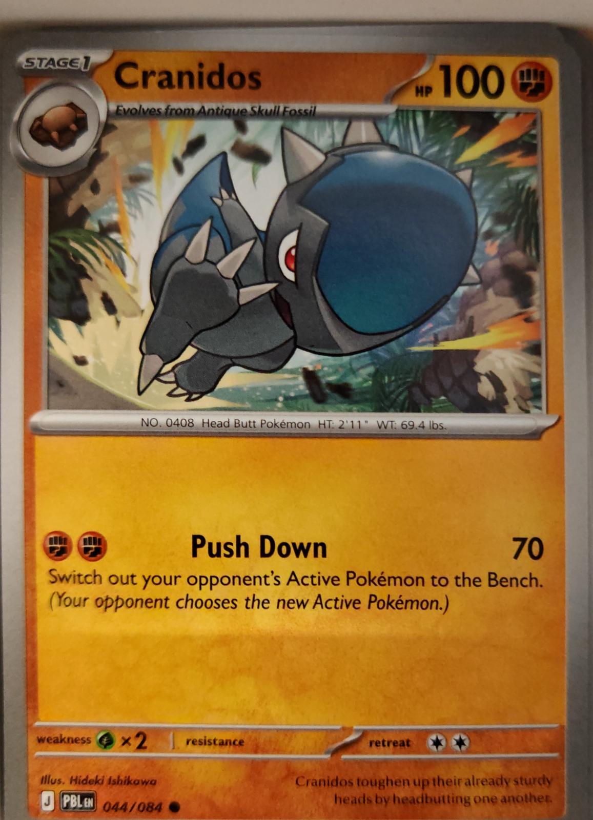 Cranidos - 044/084 - - PITCH BLACK - Pokemon - Common | AA17-68