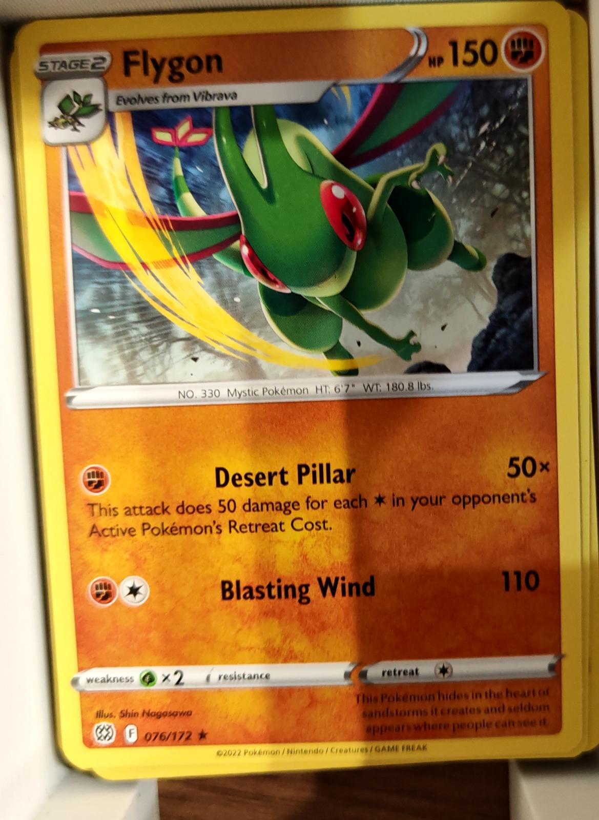 Flygon - 076/172 - - BRILLIANT STARS - Pokemon - Rare | AA66-33