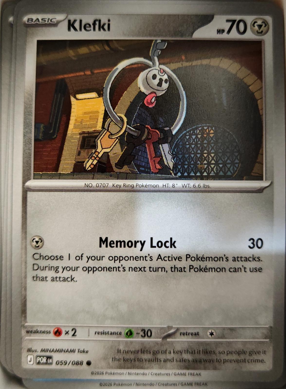 Klefki - 059/088 - - PERFECT ORDER - Pokemon - Common | AA05-36