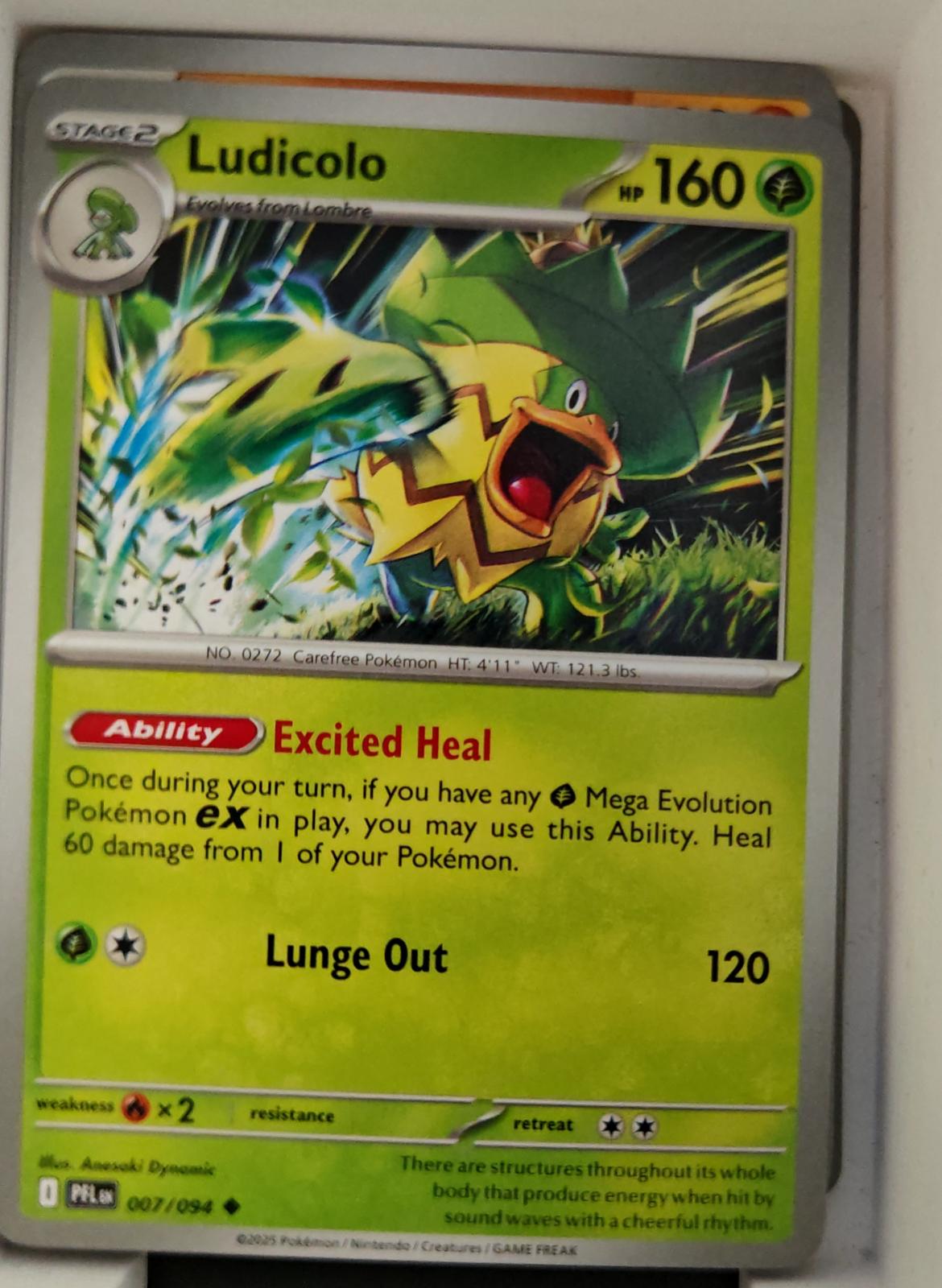 Ludicolo - 007/094 - - PHANTASMAL FLAMES - Pokemon - Uncommon | AA27-18