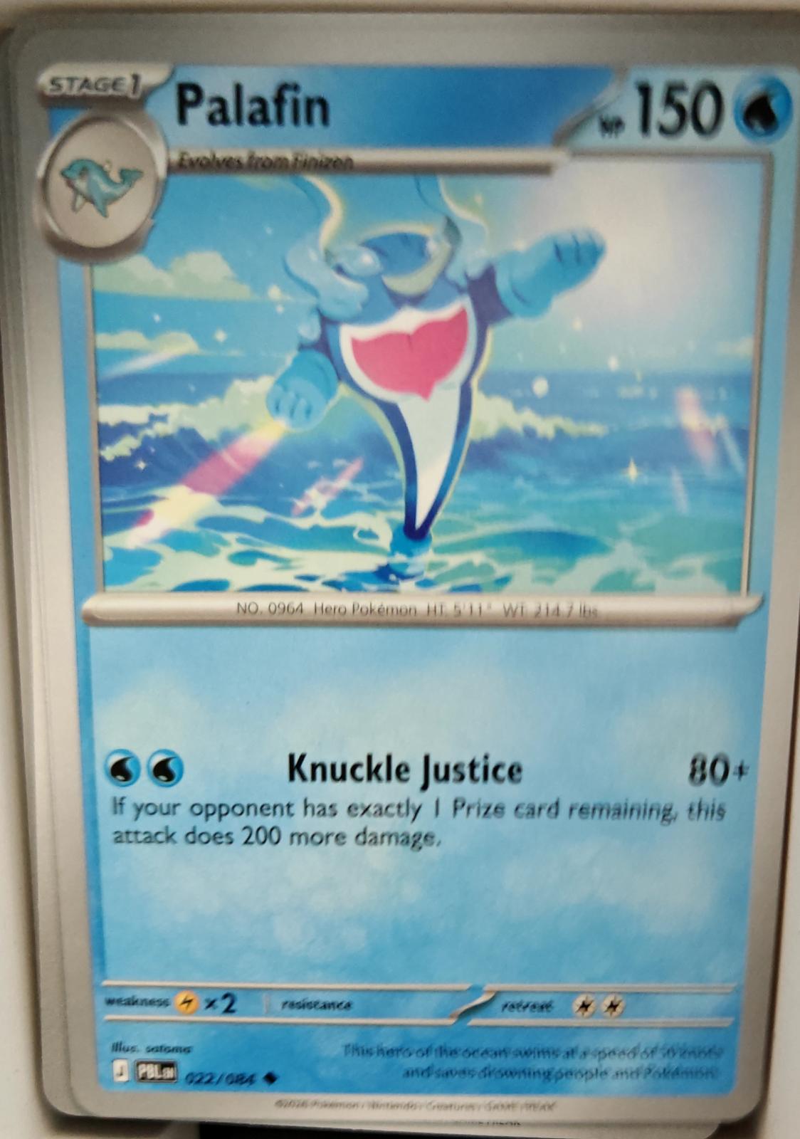 Palafin - 022/084 - - PITCH BLACK - Pokemon - Uncommon | AA16-63