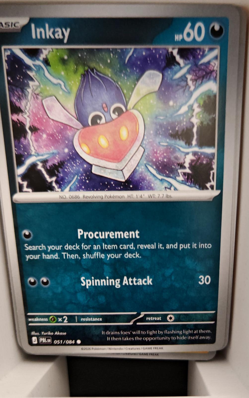 Inkay - 051/084 - - PITCH BLACK - Pokemon - Common | AA16-73