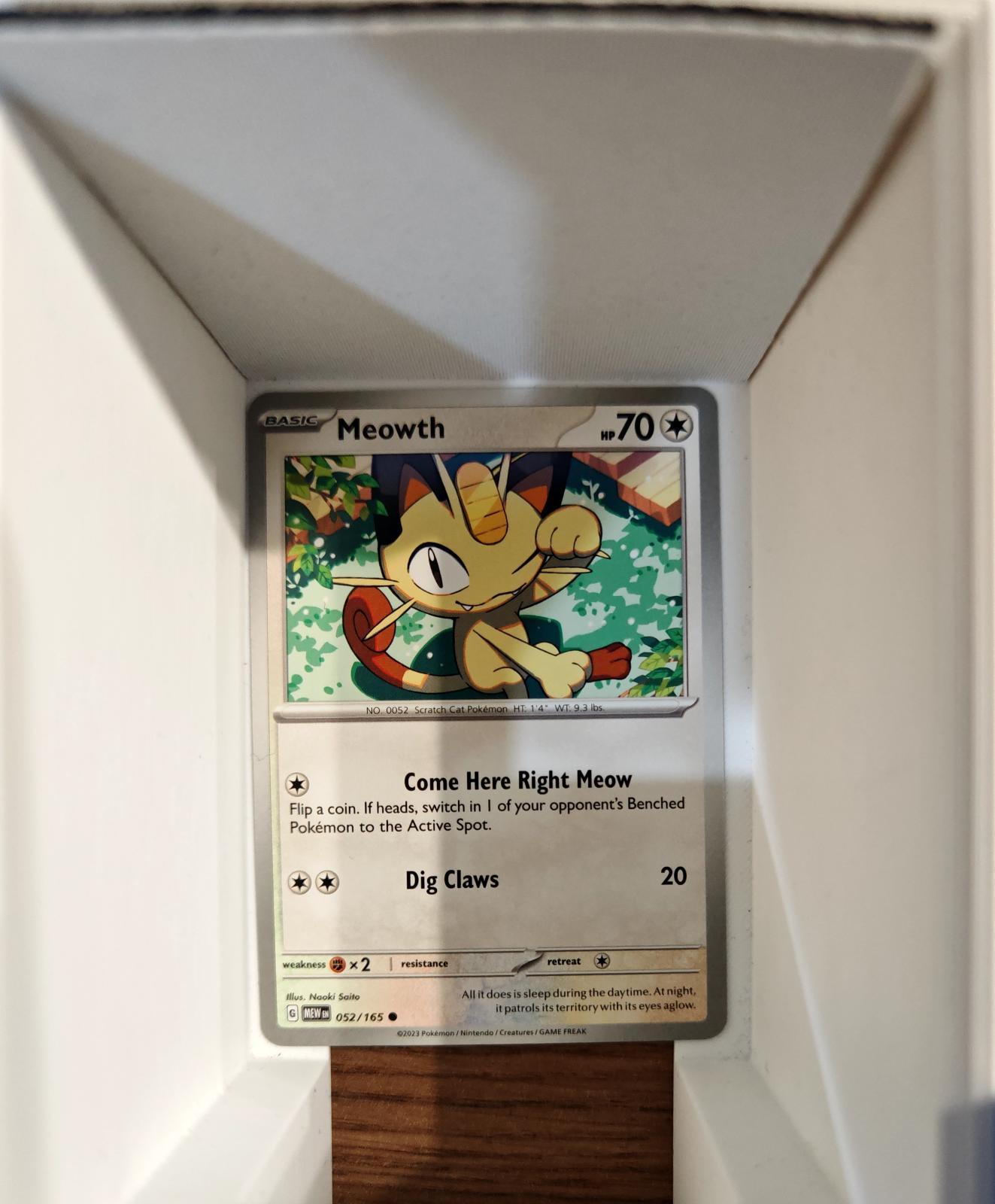 Meowth - 052/165 - - 151 - Pokemon - Common | AA76-1