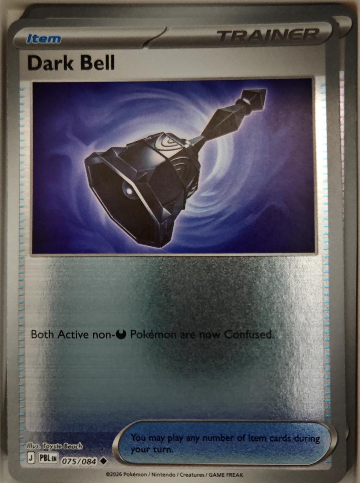 Dark Bell - 075/084 - Reverse Holo - PITCH BLACK - Pokemon - Uncommon | AA15-10