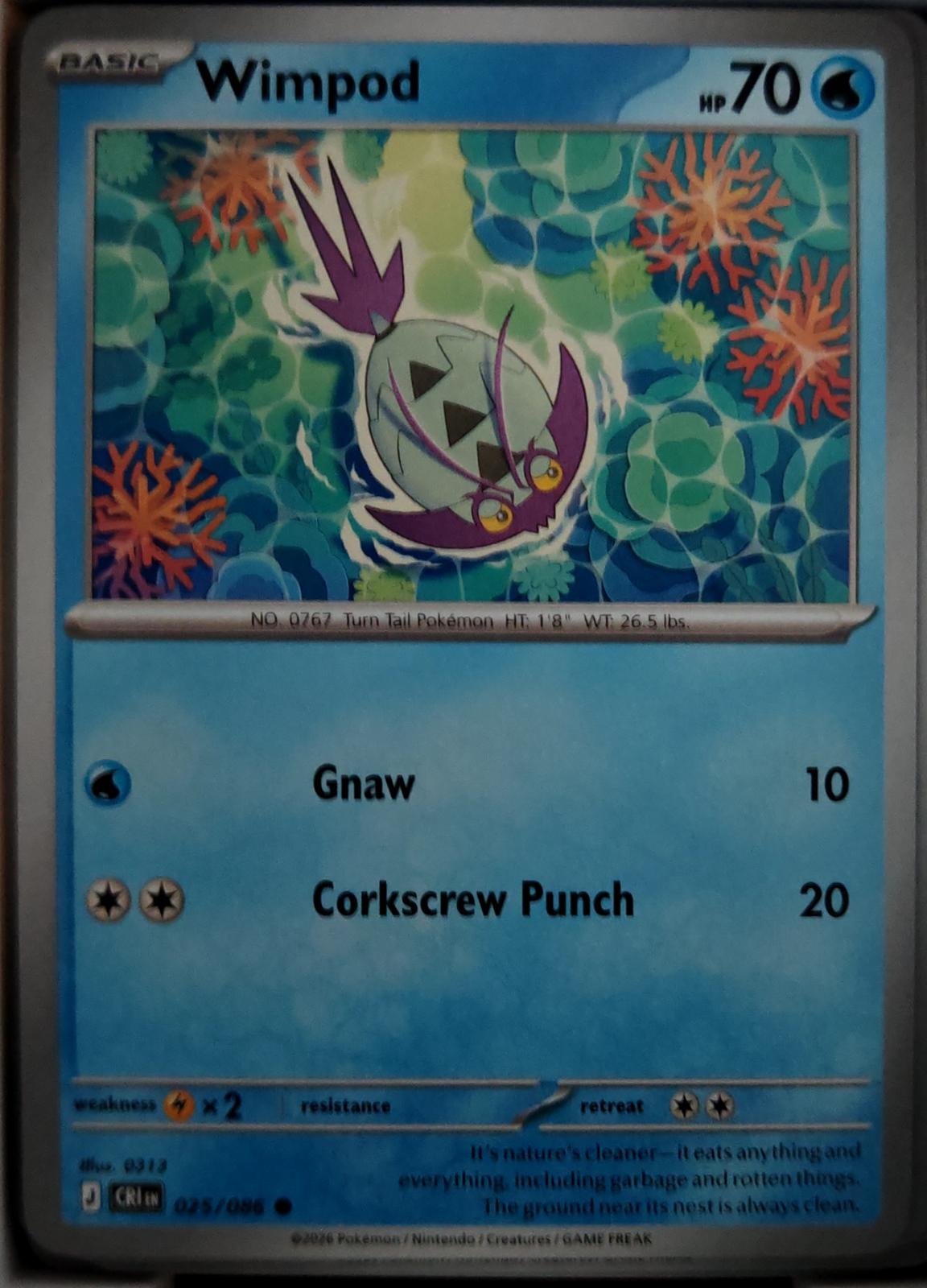 Wimpod - 025/086 - - CHAOS RISING - Pokemon - Common | AA43-28