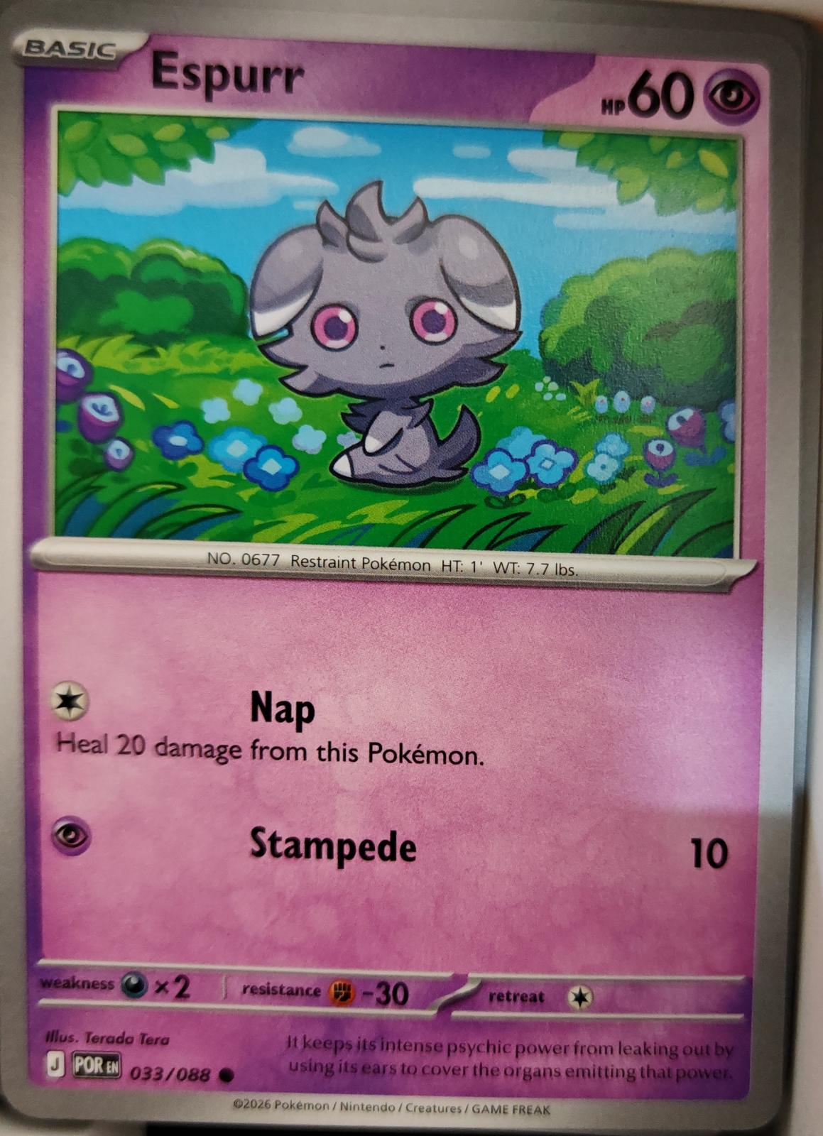 Espurr - 033/088 - - PERFECT ORDER - Pokemon - Common | AA09-70