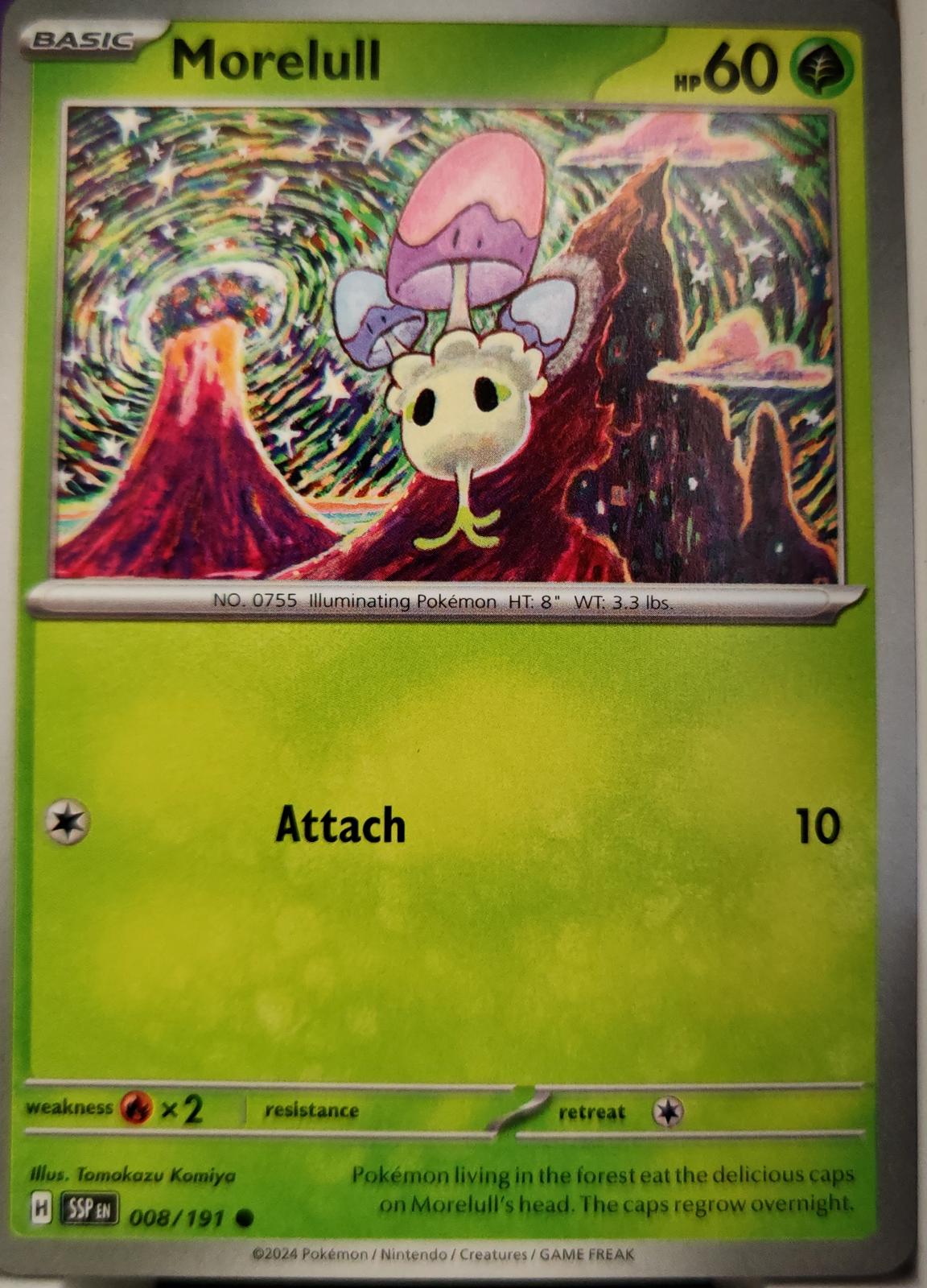 Morelull - 008/191 - - SURGING SPARKS - Pokemon - Common | AA09-87
