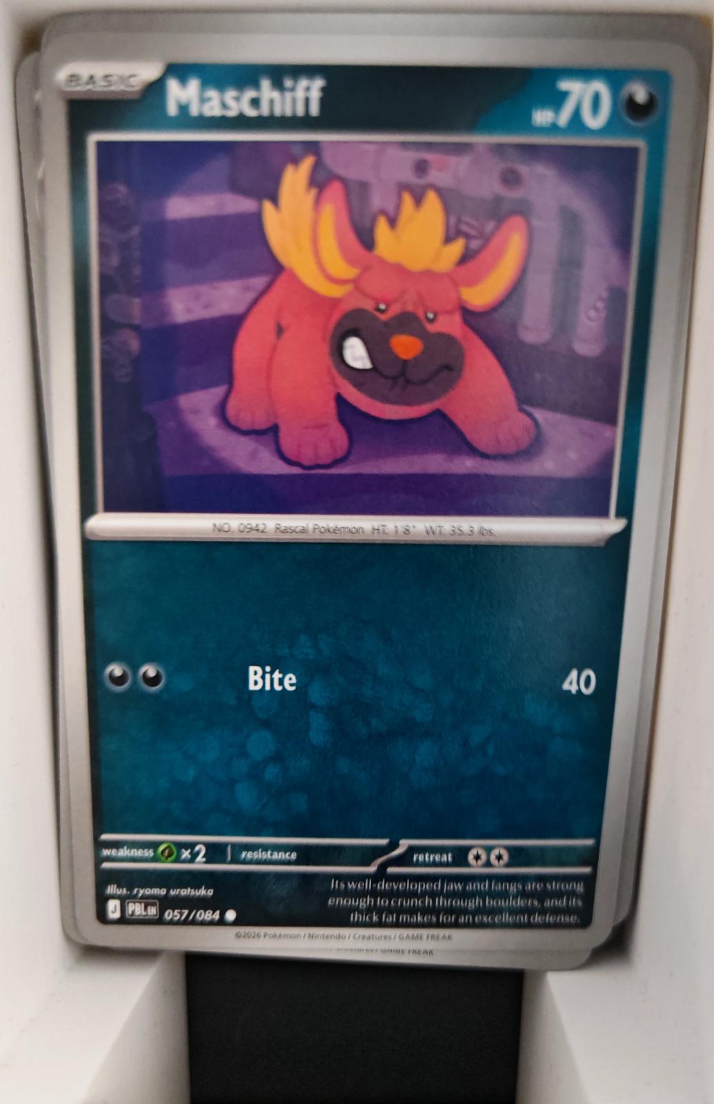 Maschiff - 057/084 - - PITCH BLACK - Pokemon - Common | AA28-56
