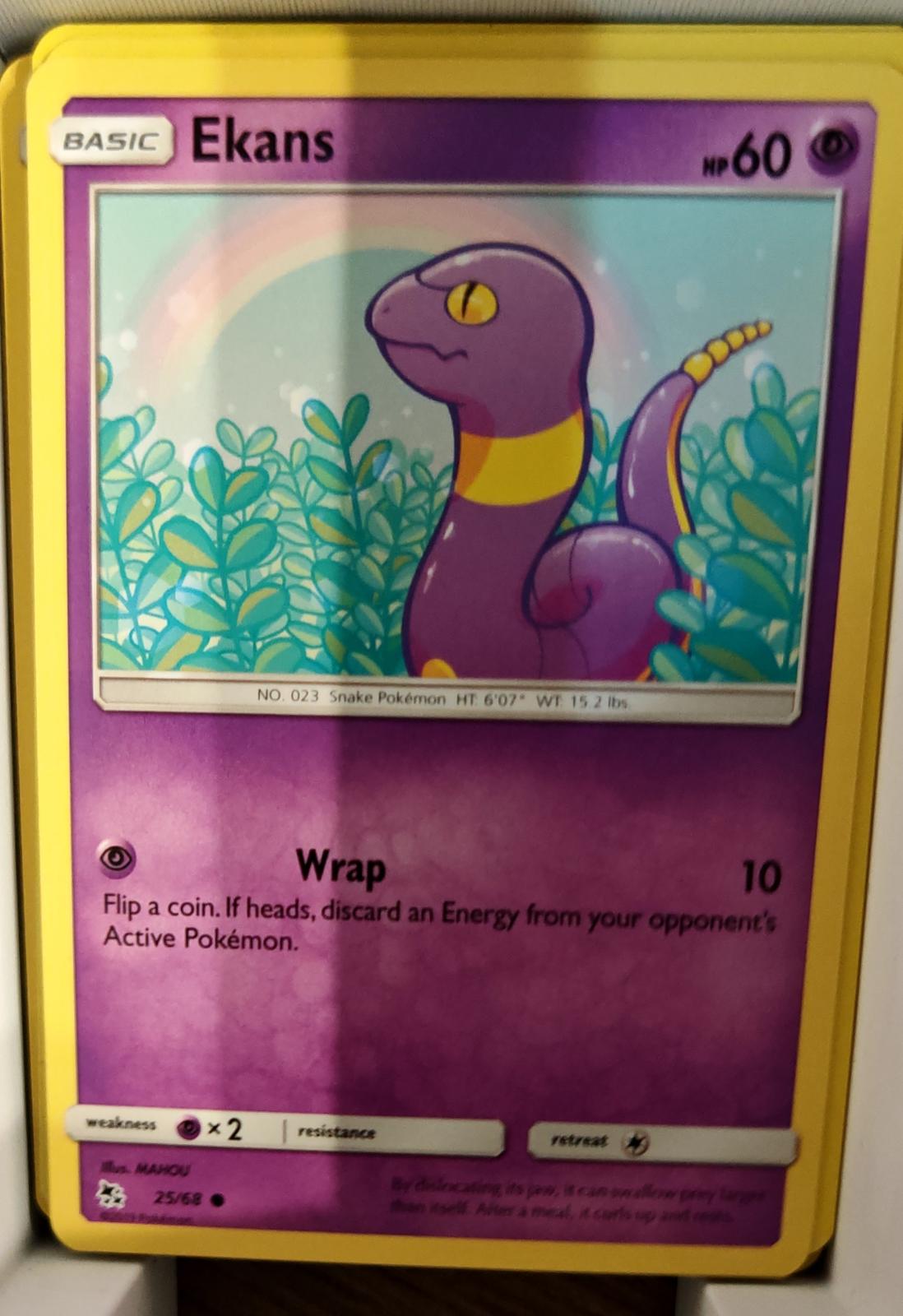 Ekans - 25/68 - - HIDDEN FATES - Pokemon - Common | AA68-50