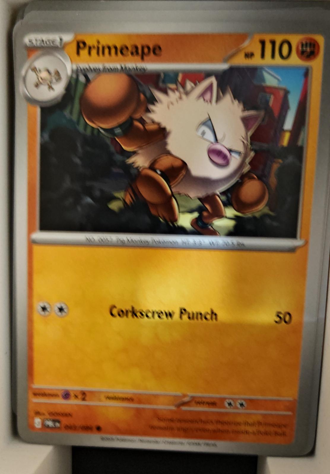 Primeape - 043/084 - - PITCH BLACK - Pokemon - Common | AA18-50