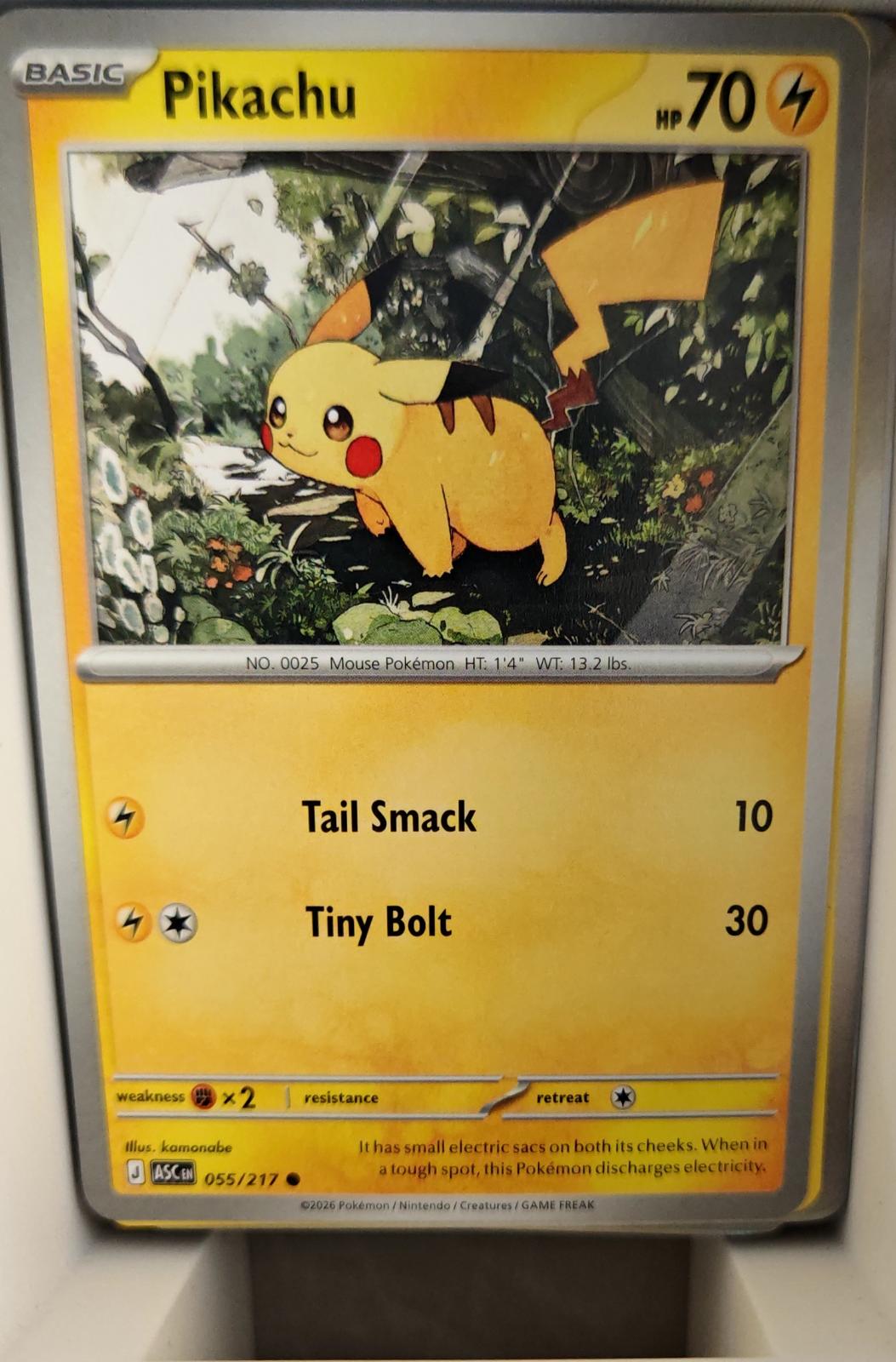 Pikachu - 055/217 - - ASCENDED HEROES - Pokemon - Common | AA38-77