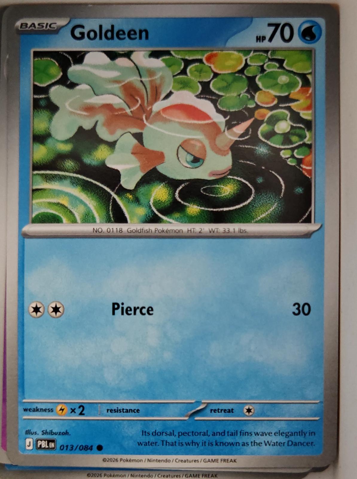 Goldeen - 013/084 - - PITCH BLACK - Pokemon - Common | AA16-15