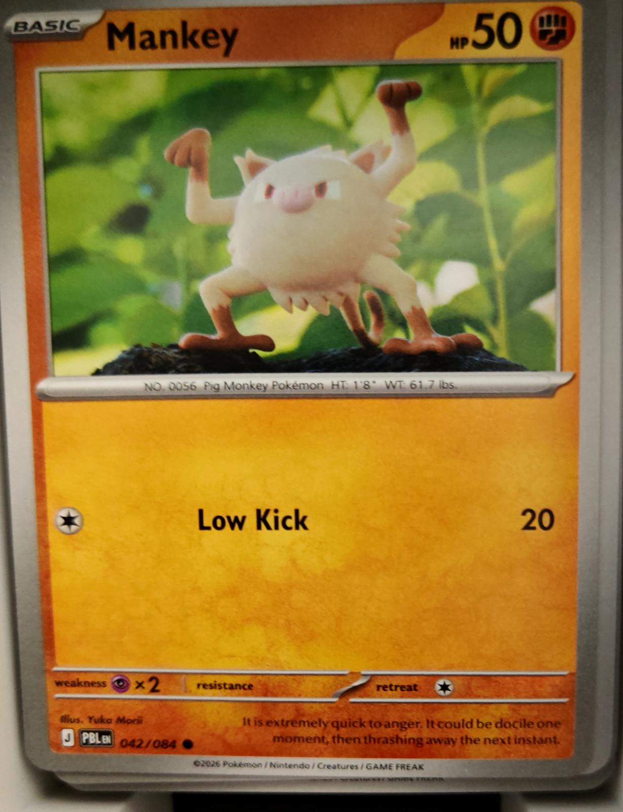 Mankey - 042/084 - - PITCH BLACK - Pokemon - Common | AA16-89