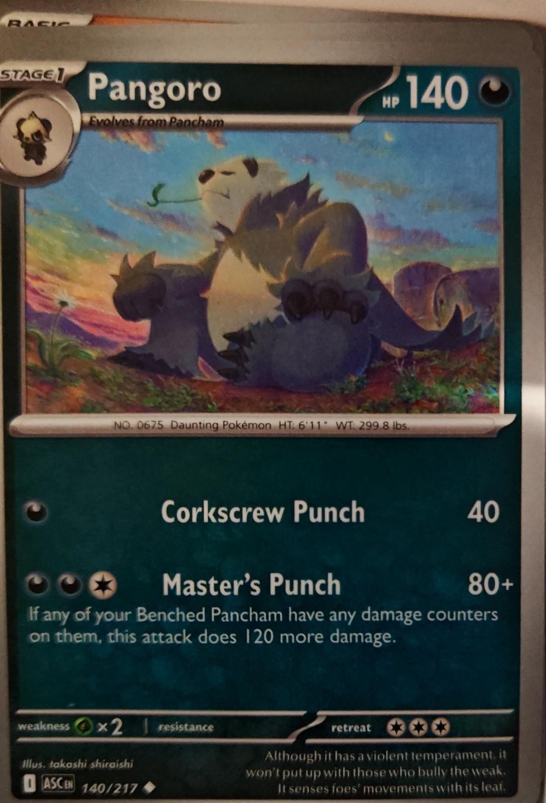 Pangoro - 140/217 - - ASCENDED HEROES - Pokemon - Uncommon | AA01-52