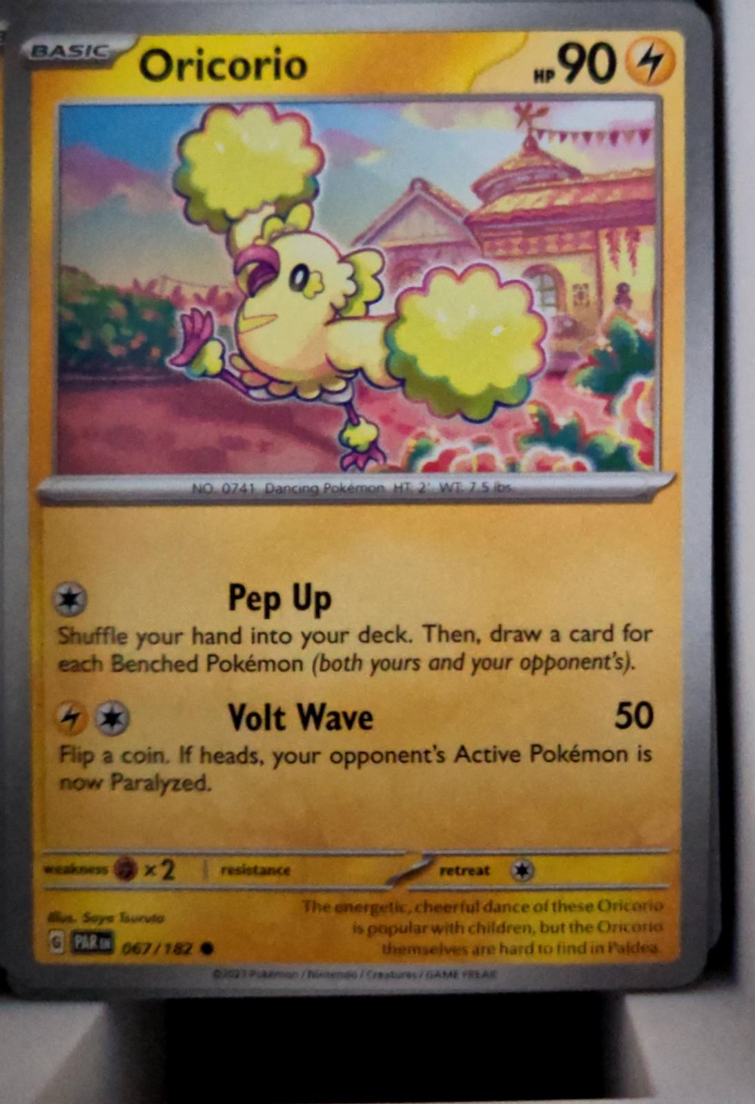 Oricorio - 067/182 - - PARADOX RIFT - Pokemon - Common | AA48-85