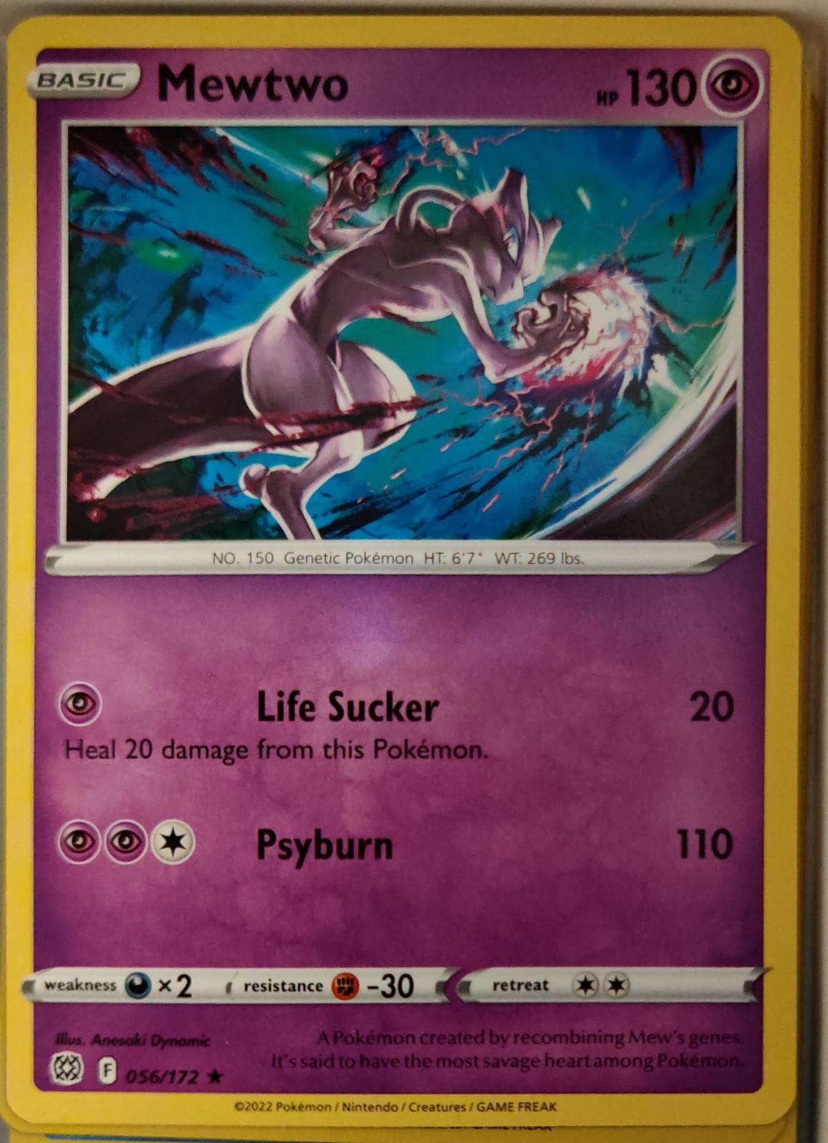 Mewtwo - 056/172 - - BRILLIANT STARS - Pokemon - Rare | AA21-14