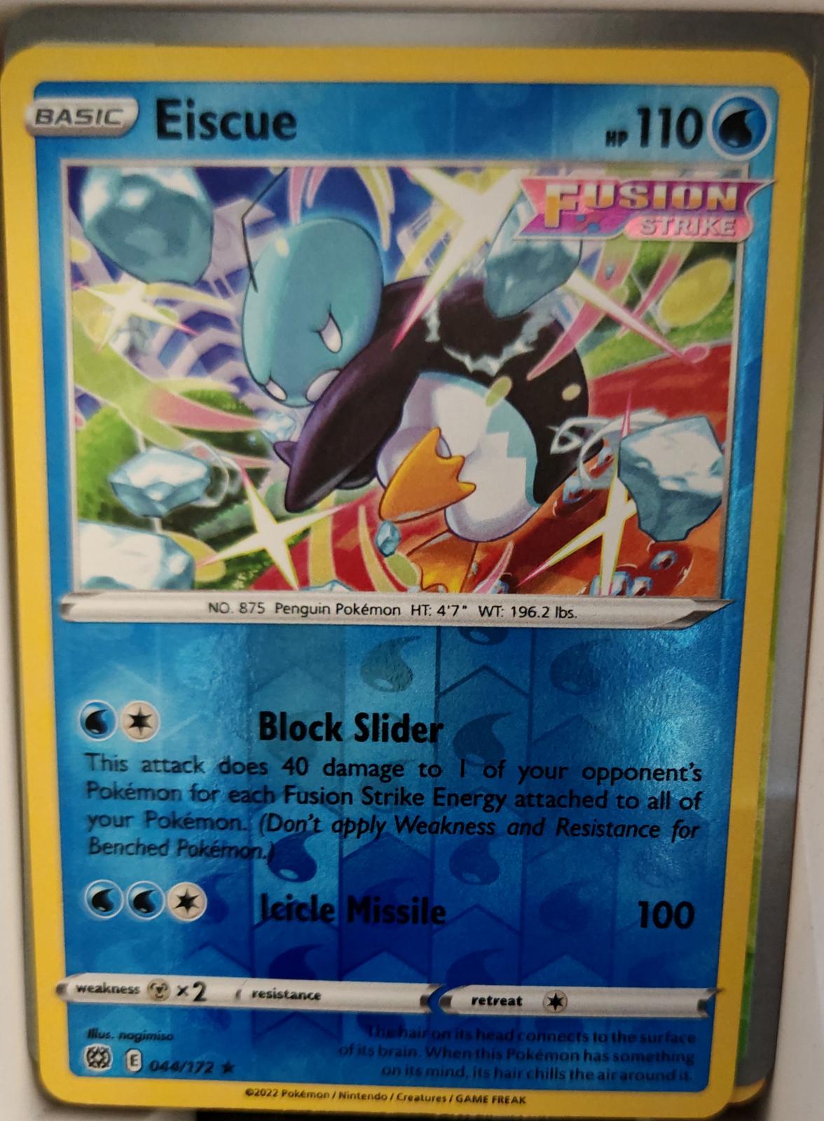 Eiscue - 044/172 - Reverse Holo - BRILLIANT STARS - Pokemon - Rare | AA22-54