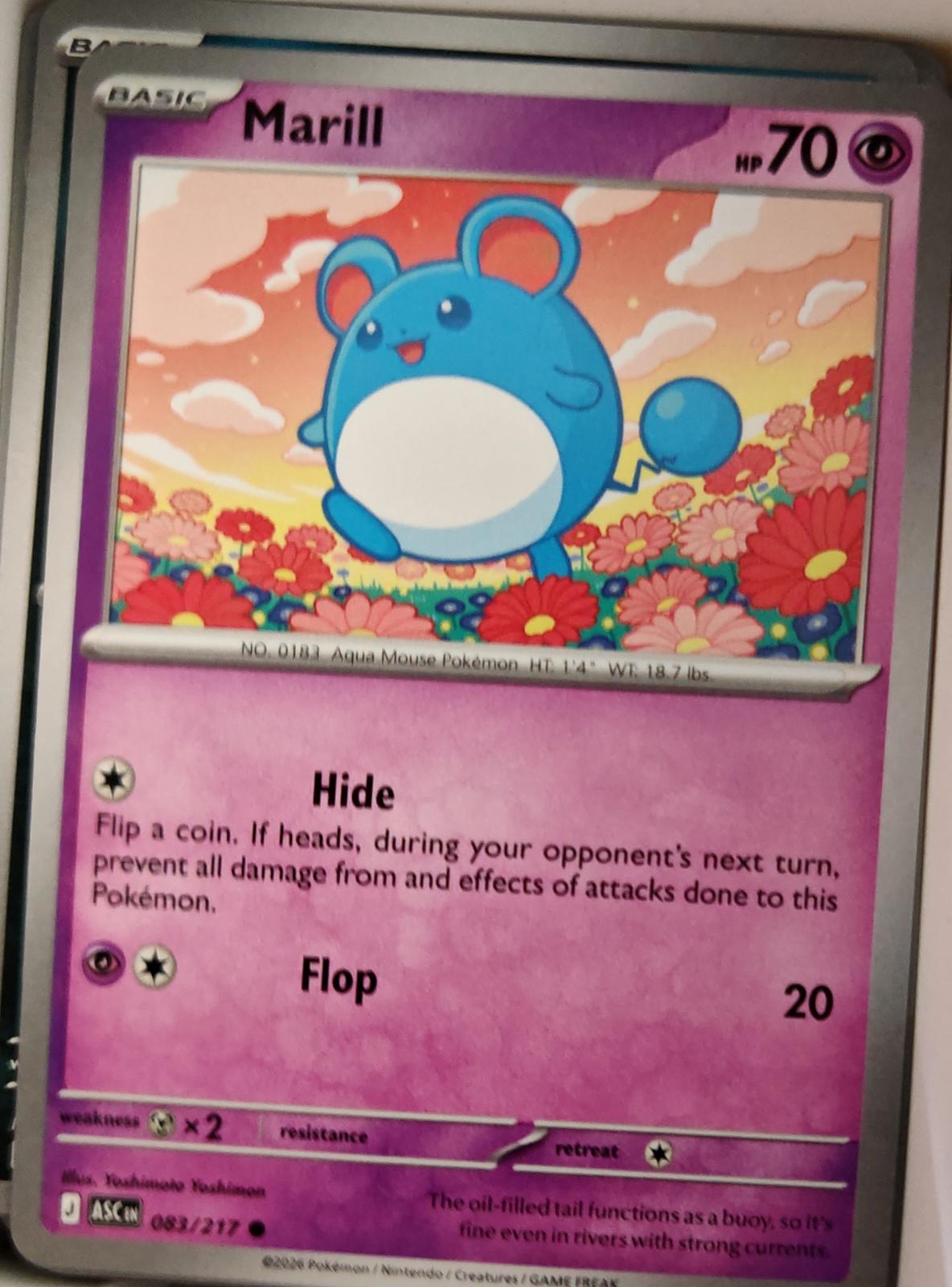 Marill - 083/217 - - ASCENDED HEROES - Pokemon - Common | AA11-75