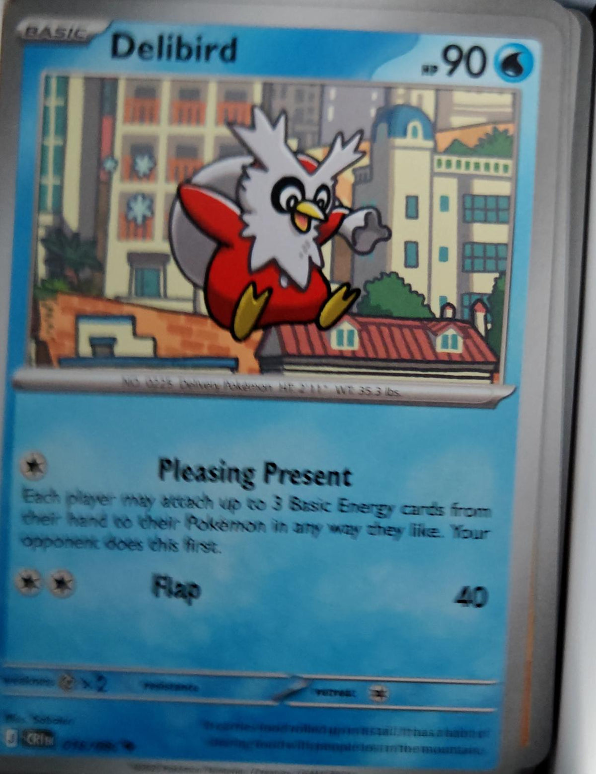 Delibird - 018/086 - - CHAOS RISING - Pokemon - Uncommon | AA45-93
