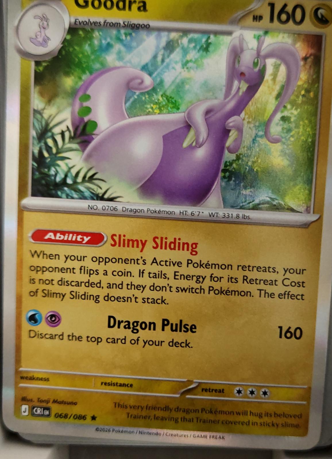 Goodra - 068/086 - Holo - CHAOS RISING - Pokemon - Rare | AA38-60