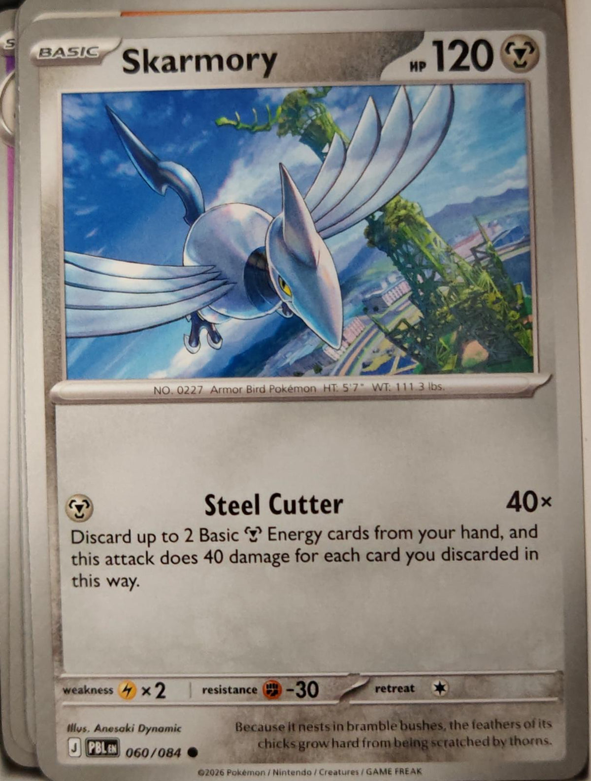 Skarmory - 060/084 - - PITCH BLACK - Pokemon - Common | AA38-41