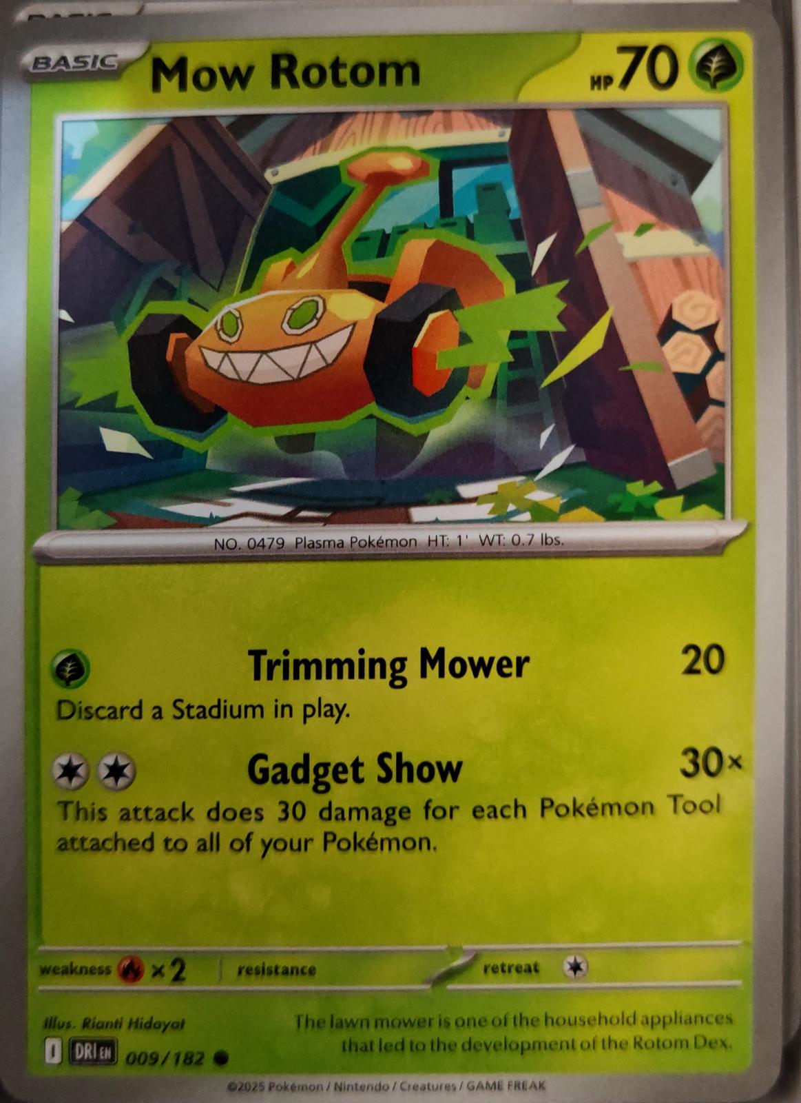 Mow Rotom - 009/182 - - DESTINED RIVALS - Pokemon - Common | AA07-44