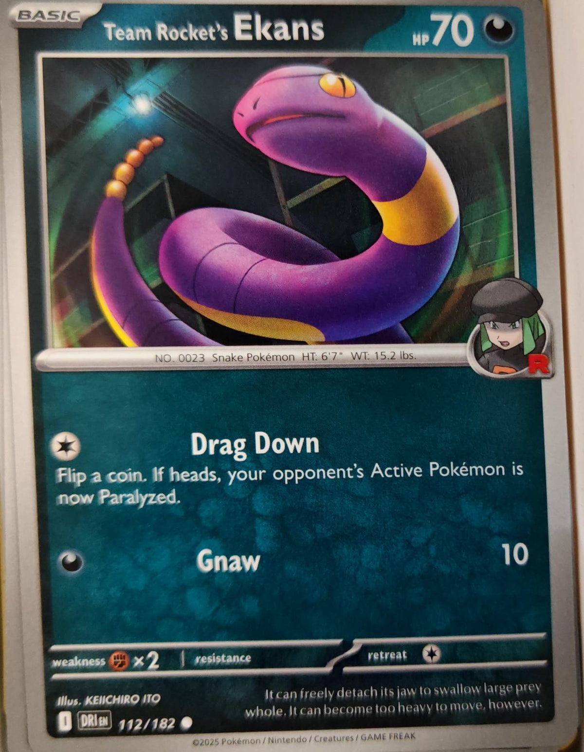 Team Rocket's Ekans - 112/182 - - DESTINED RIVALS - Pokemon - Common | AA23-59