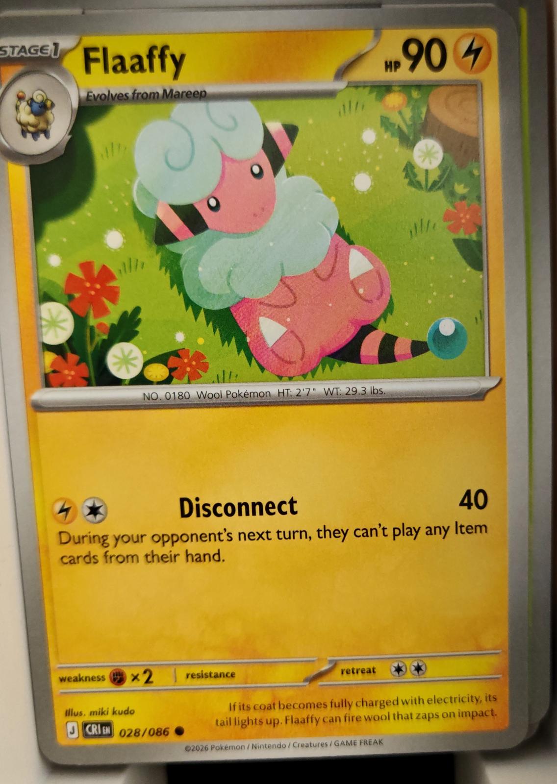 Flaaffy - 028/086 - - CHAOS RISING - Pokemon - Common | AA08-85