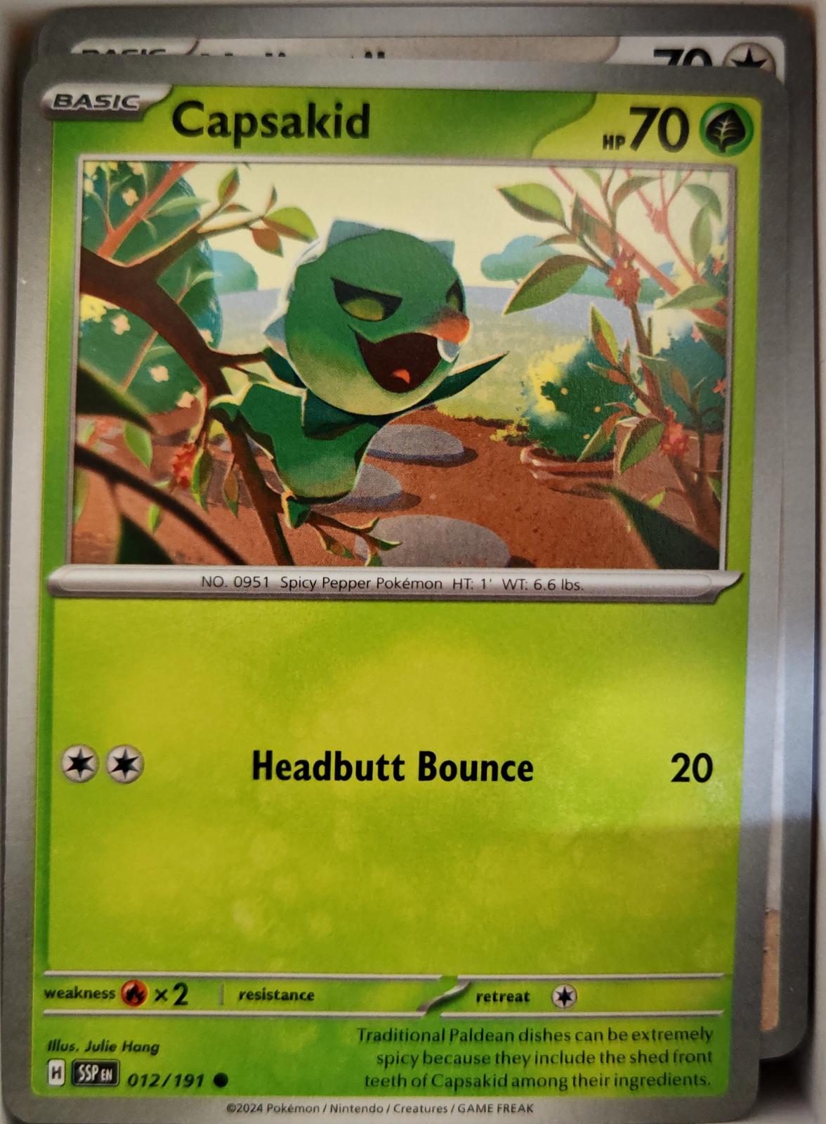Capsakid - 012/191 - - SURGING SPARKS - Pokemon - Common | AA09-85