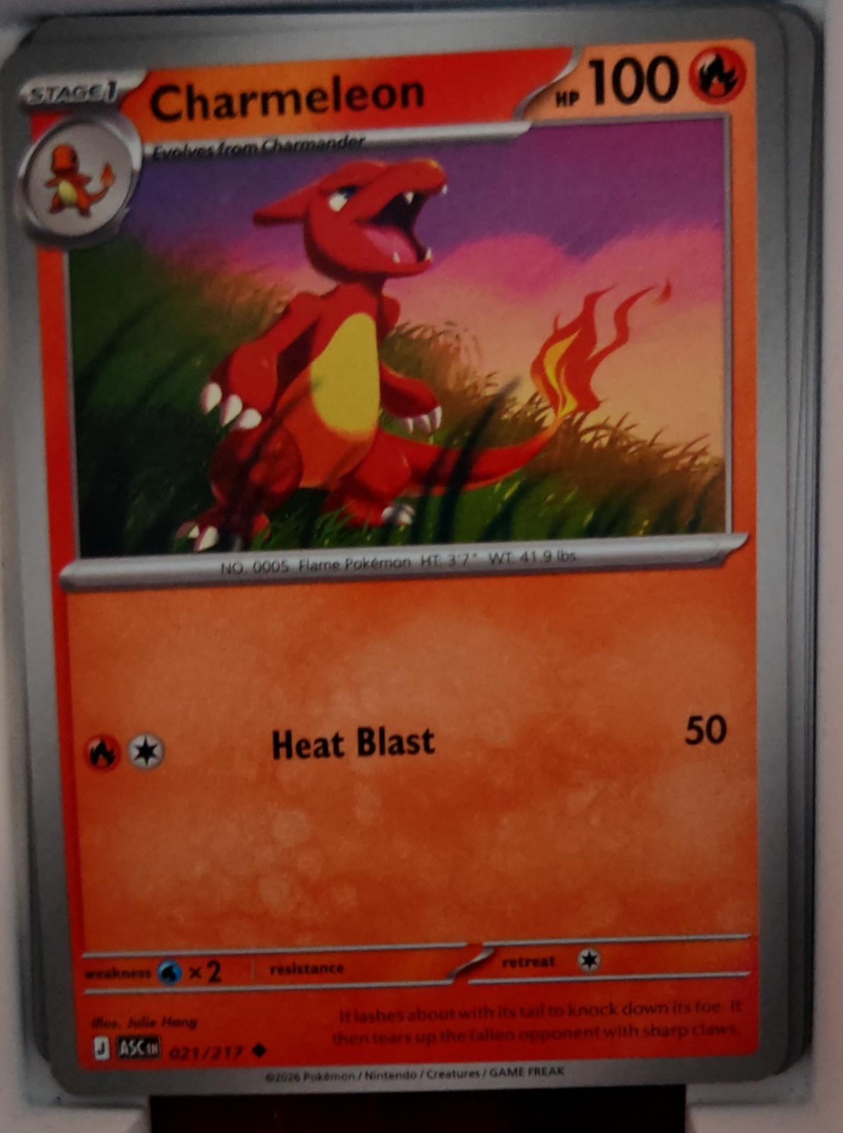 Charmeleon - 021/217 - - ASCENDED HEROES - Pokemon - Uncommon | AA45-7
