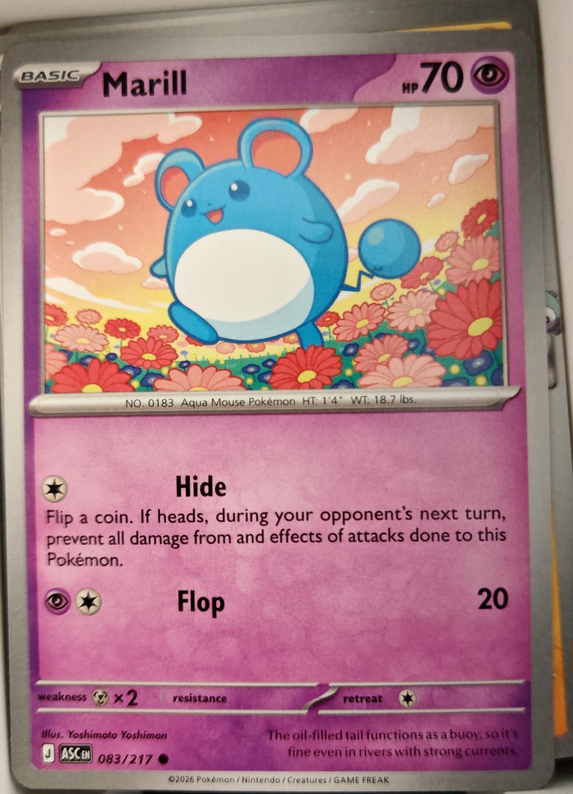 Marill - 083/217 - - ASCENDED HEROES - Pokemon - Common | AA12-87