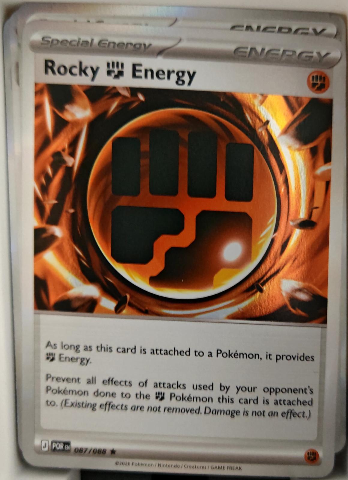 Rocky Fighting Energy - 087/088 - Holo - PERFECT ORDER - Pokemon - | AA25-31