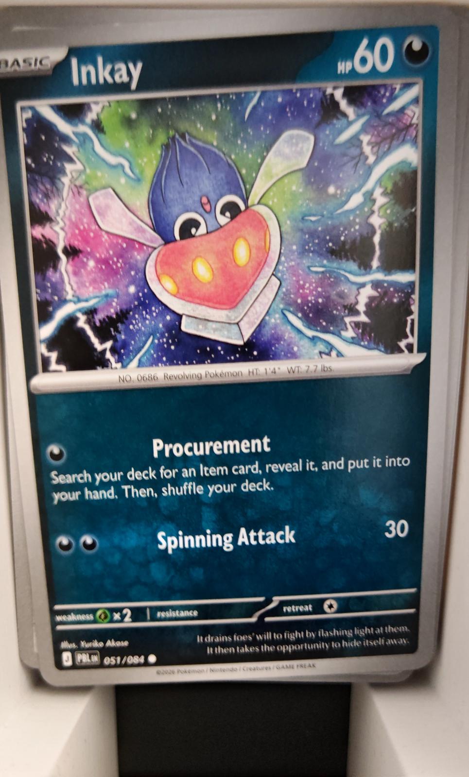 Inkay - 051/084 - - PITCH BLACK - Pokemon - Common | AA17-75