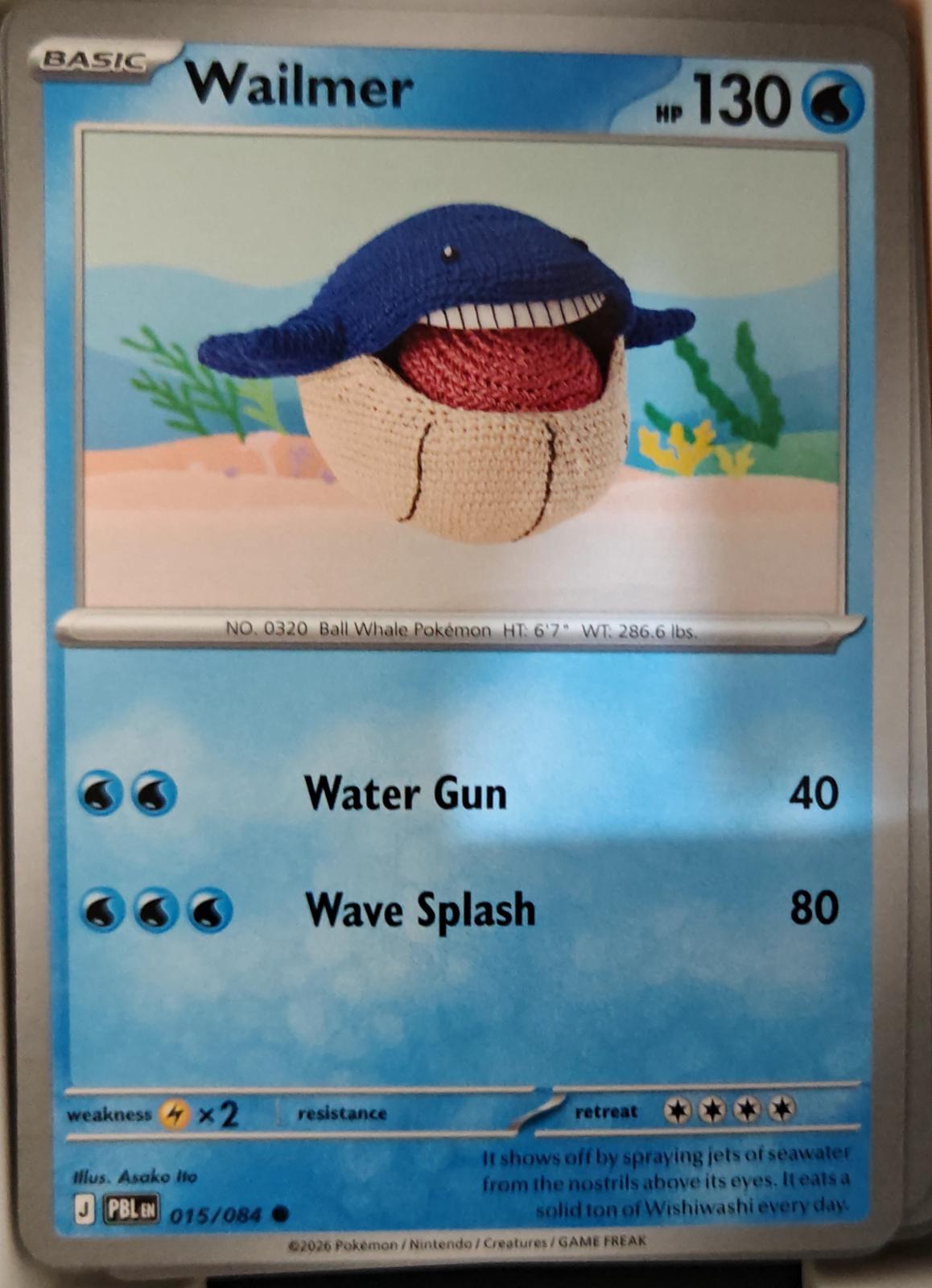 Wailmer - 015/084 - - PITCH BLACK - Pokemon - Common | AA18-34