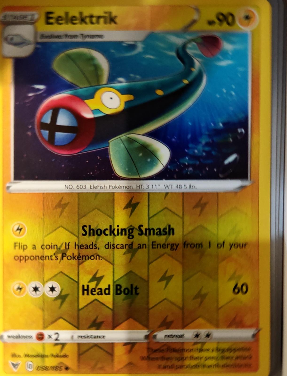 Eelektrik - 058/185 - Reverse Holo - VIVID VOLTAGE - Pokemon - | AA72-12