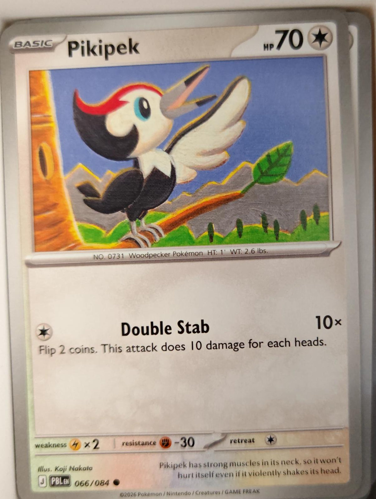 Pikipek - 066/084 - - PITCH BLACK - Pokemon - Common | AA25-71