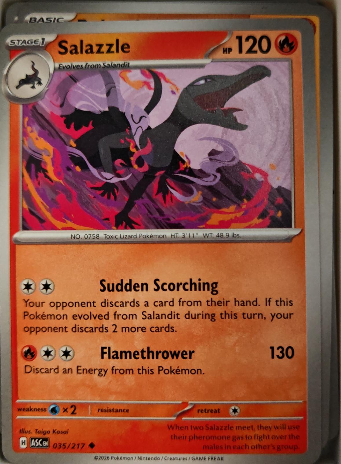 Salazzle - 035/217 - - ASCENDED HEROES - Pokemon - Uncommon | AA10-30