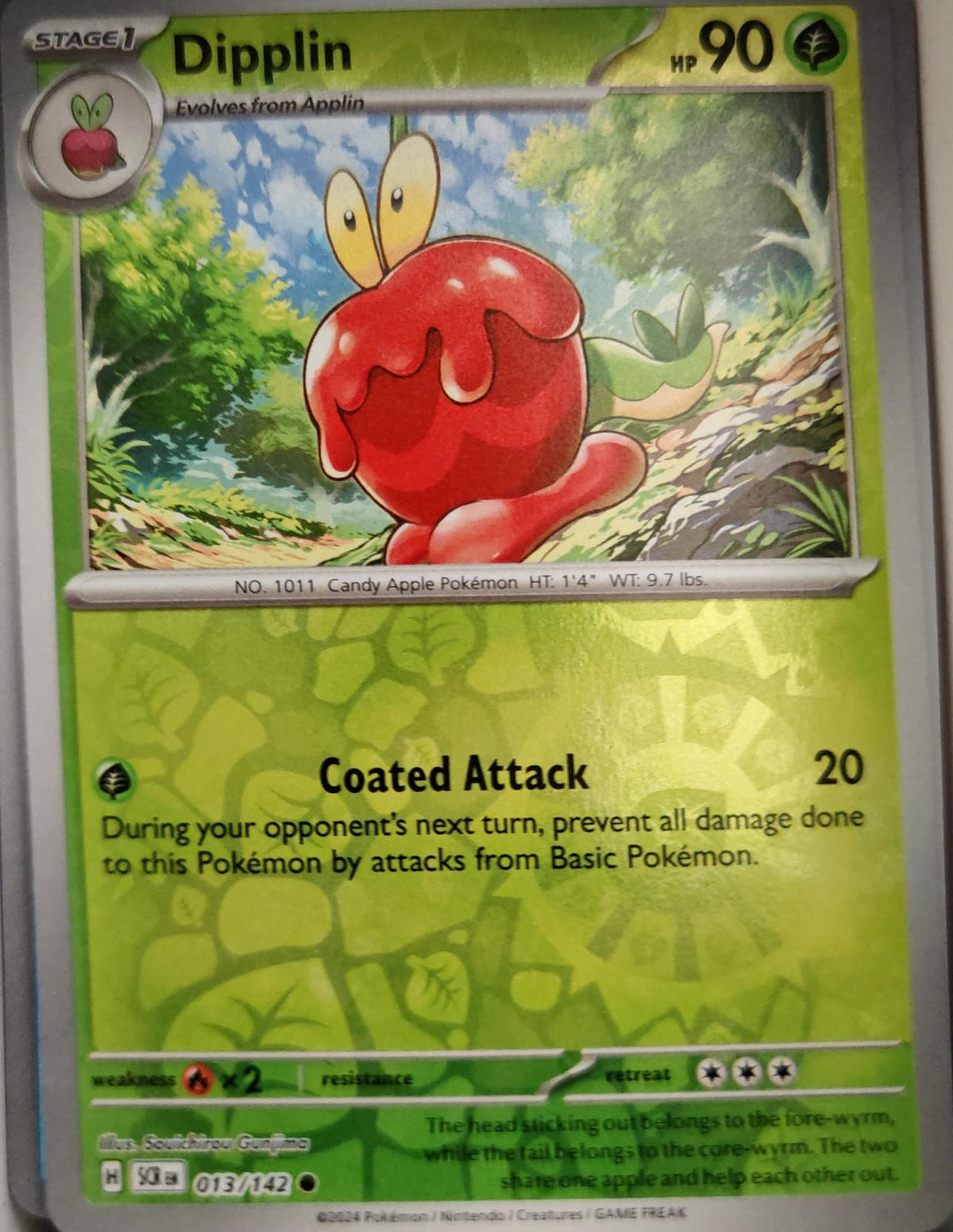 Dipplin - 13/142 - Reverse Holo - STELLAR CROWN - Pokemon - Common | AA04-73